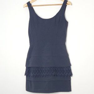 Dynamite Navy Tiered Mini Dress